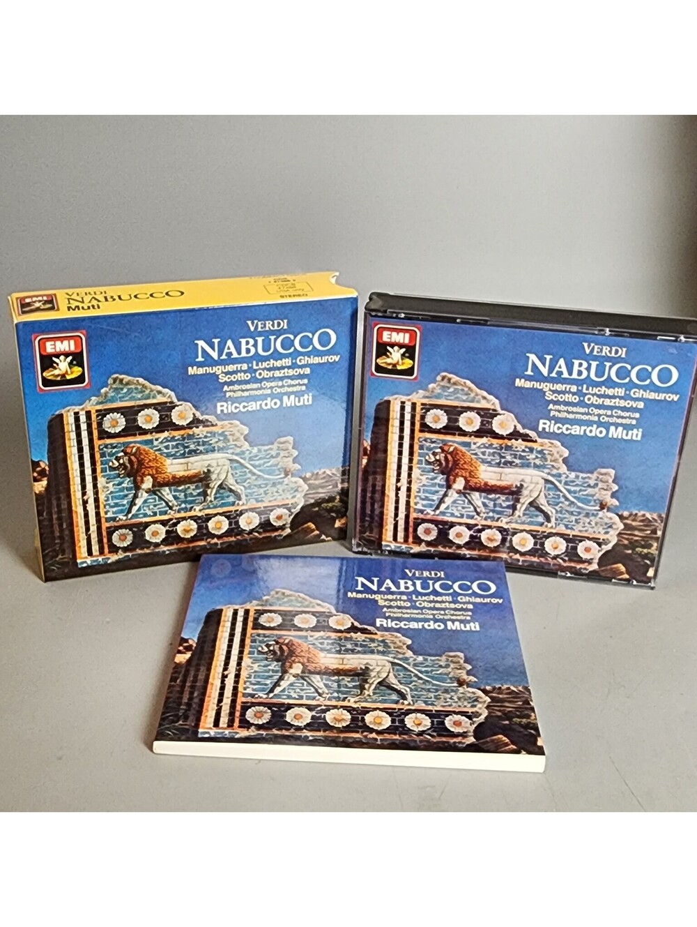 Verdi Nabucco 2 CD Set EMI Classics Riccardo Muti Philharmonia Orchestra Opera